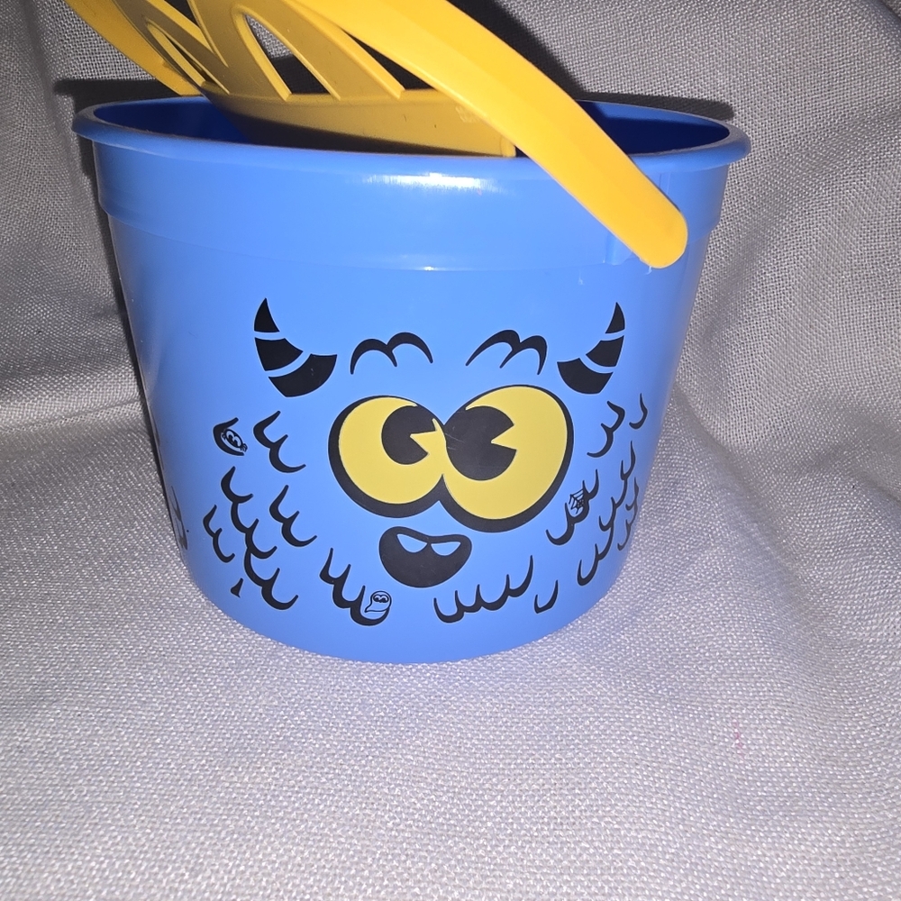 McDonald's 2024 Happy Meal BOO Pail Blue Bucket with Yellow Monster Design